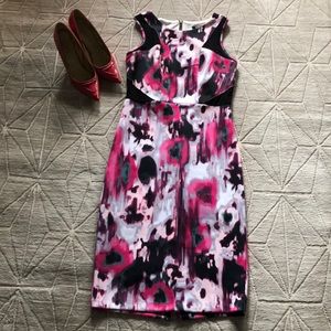 🎈XOXO Muted Pink Batik Print Wiggle Dress